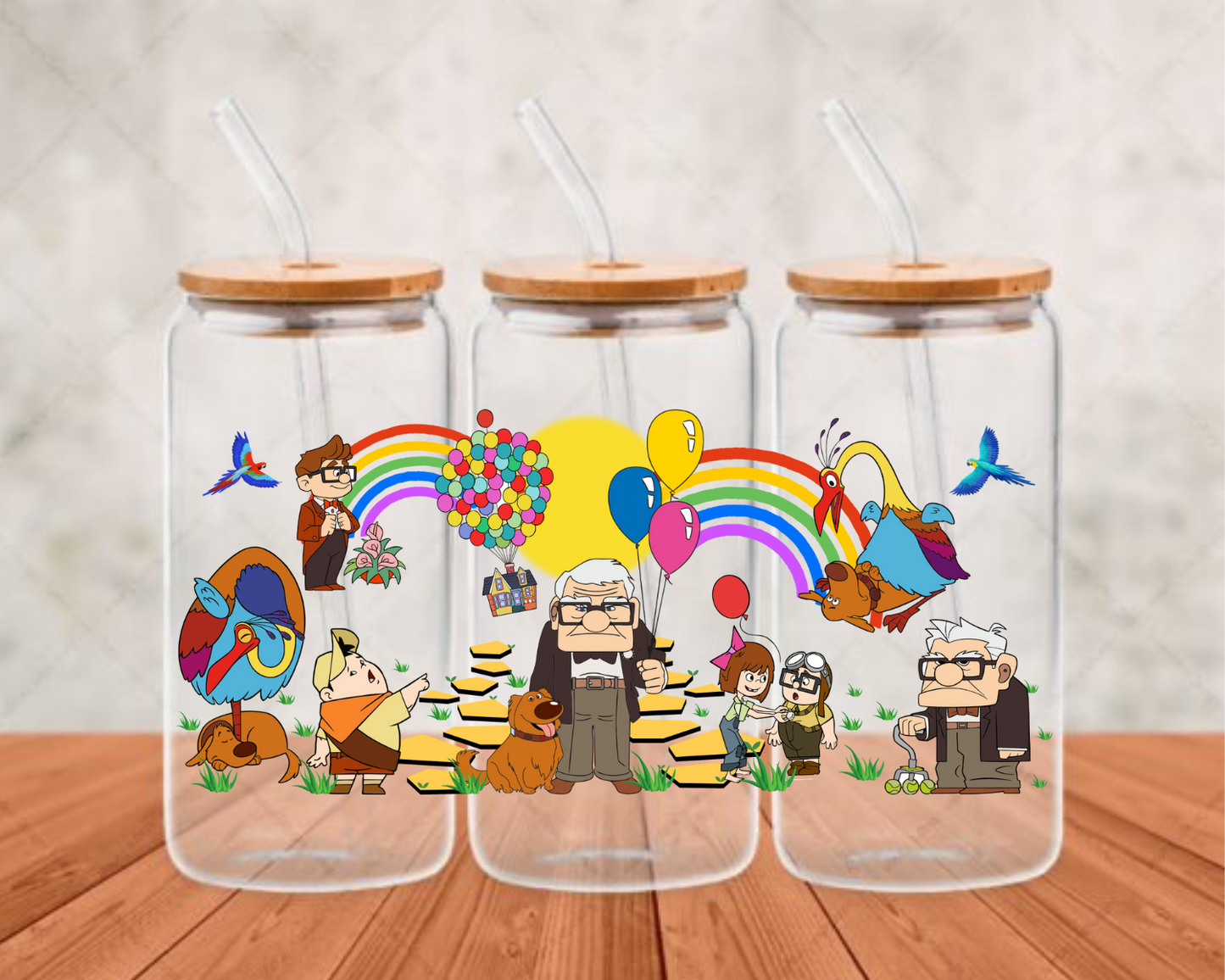 Up UV-DTF adhesive cup wrap