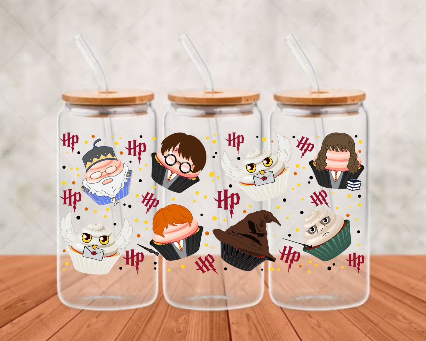 HarryPotterCupcakes UV-DTF (adhesive cup wrap)