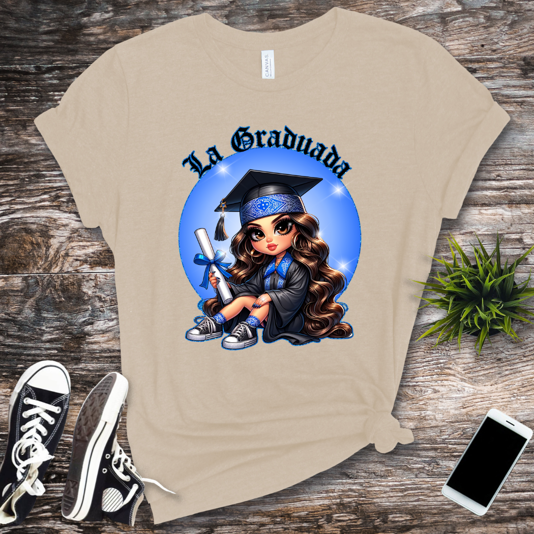 la graduada round blue