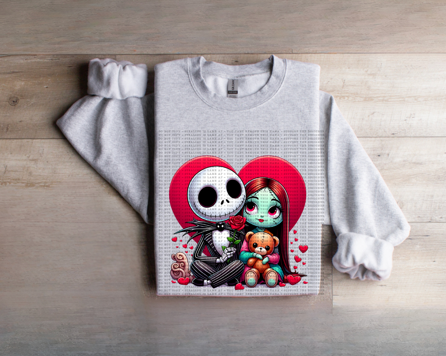 Jack And Sally With Red Heart
