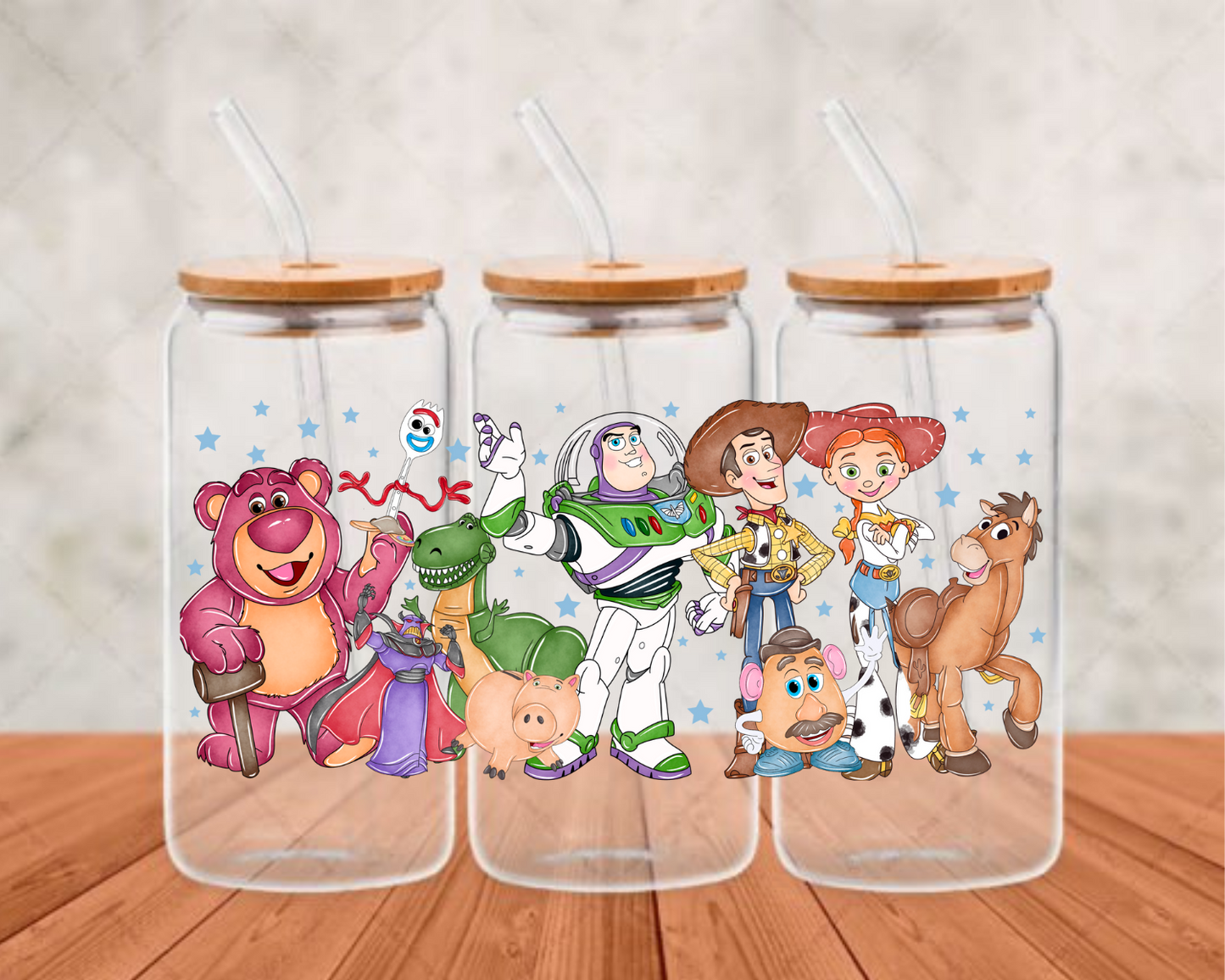 Toy Story UV-DTF adhesive cup wrap