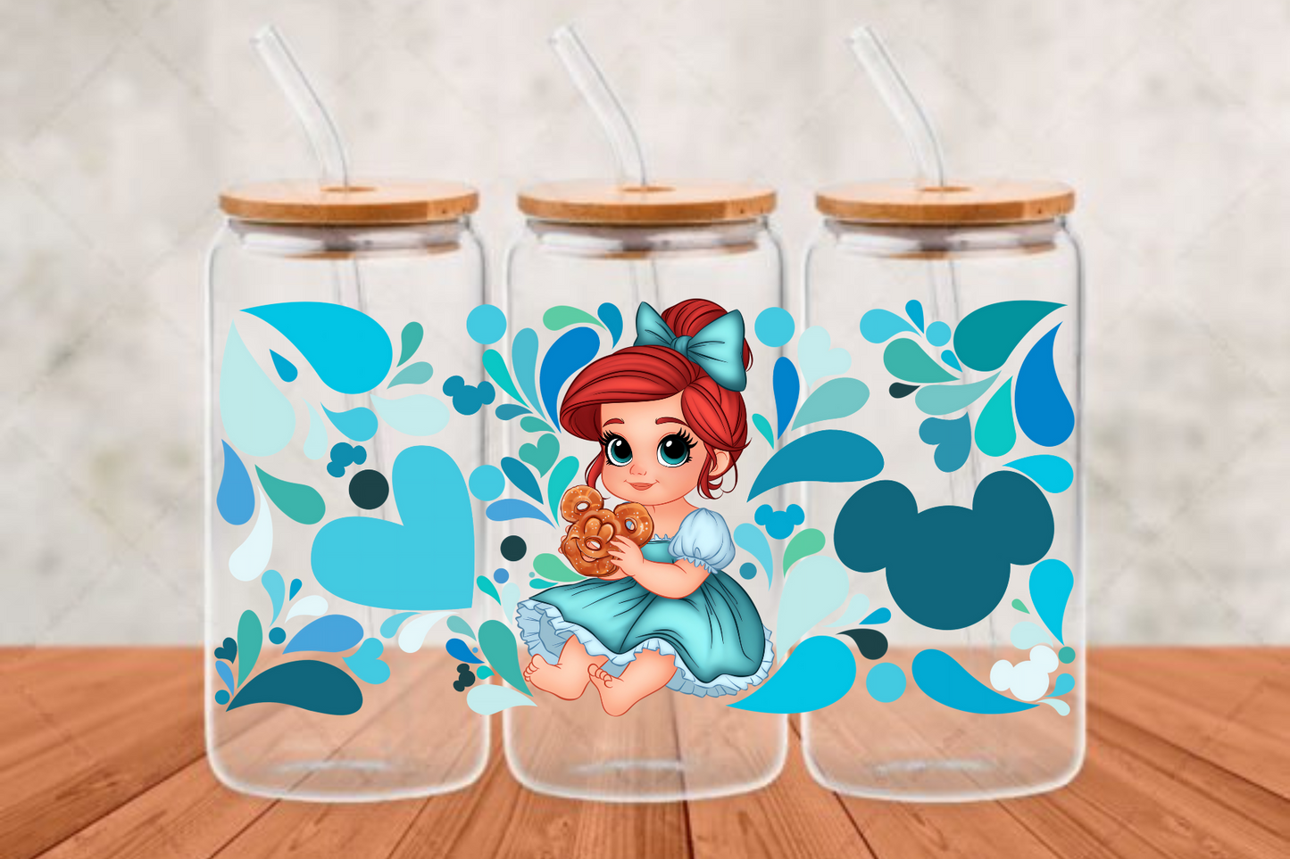 baby blue Ariel UV-DTF adhesive