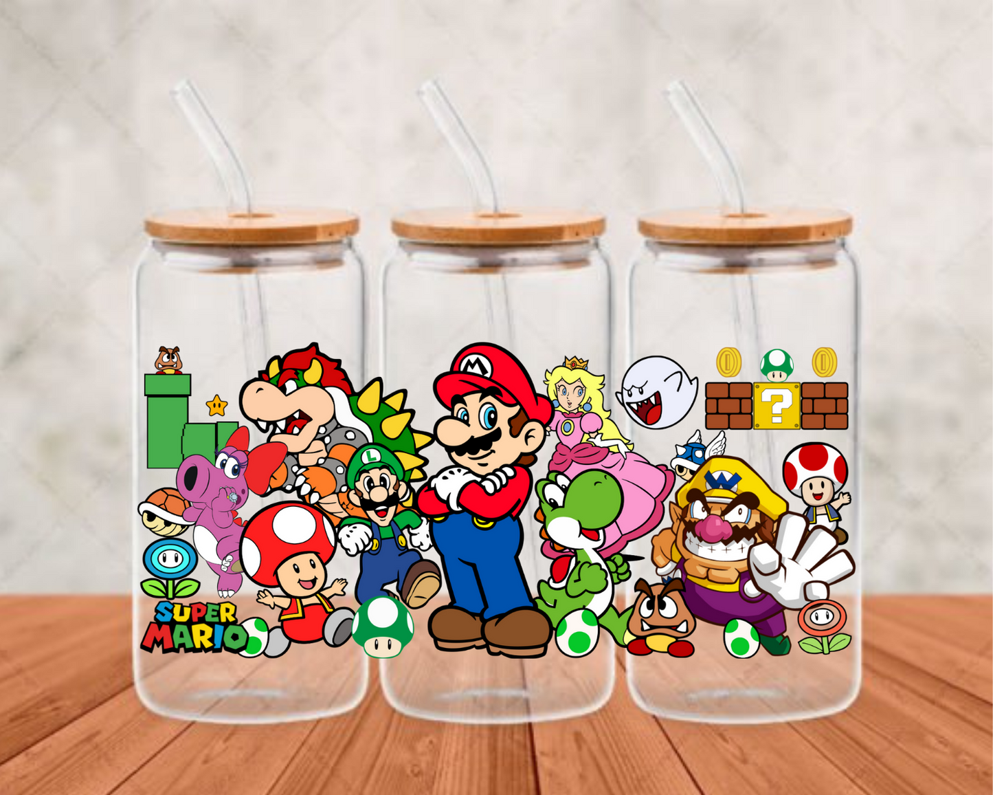 SMario UV-DTF adhesive cup wrap