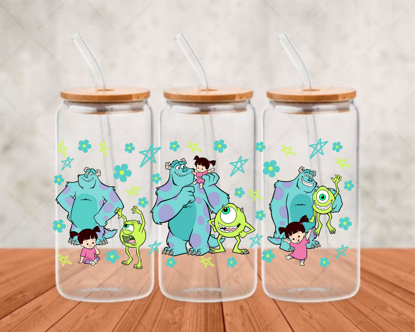 MonstersInc2 UV-DTF adhesive cup wrap