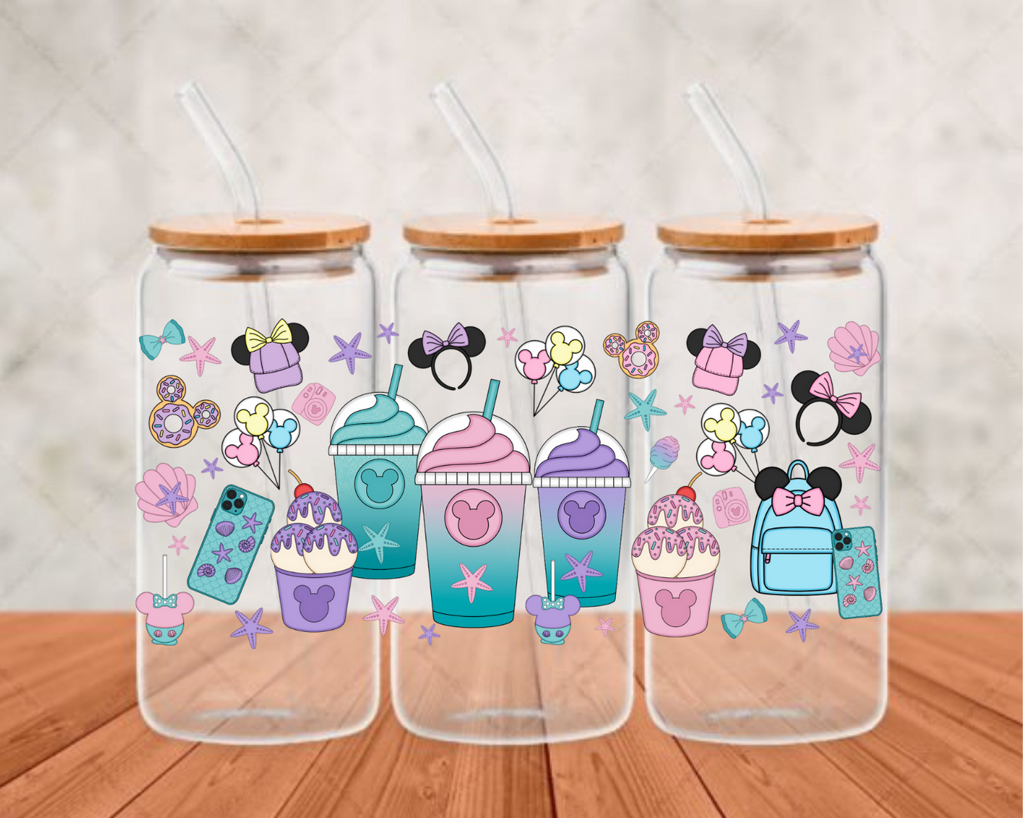 Disney Color Cups UV-DTF (adhesive cup wrap)