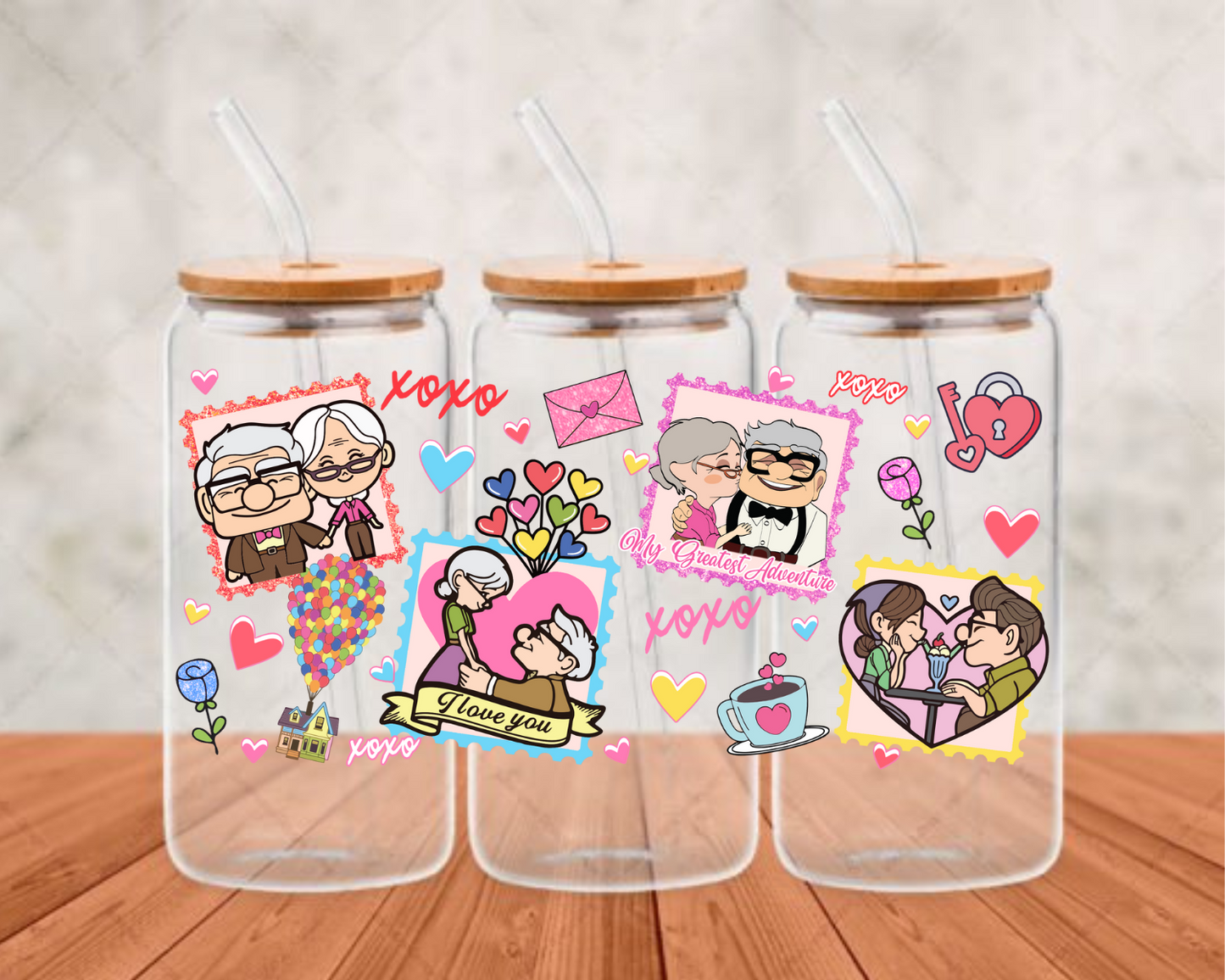 xoxo up UV-DTF adhesive cup wrap