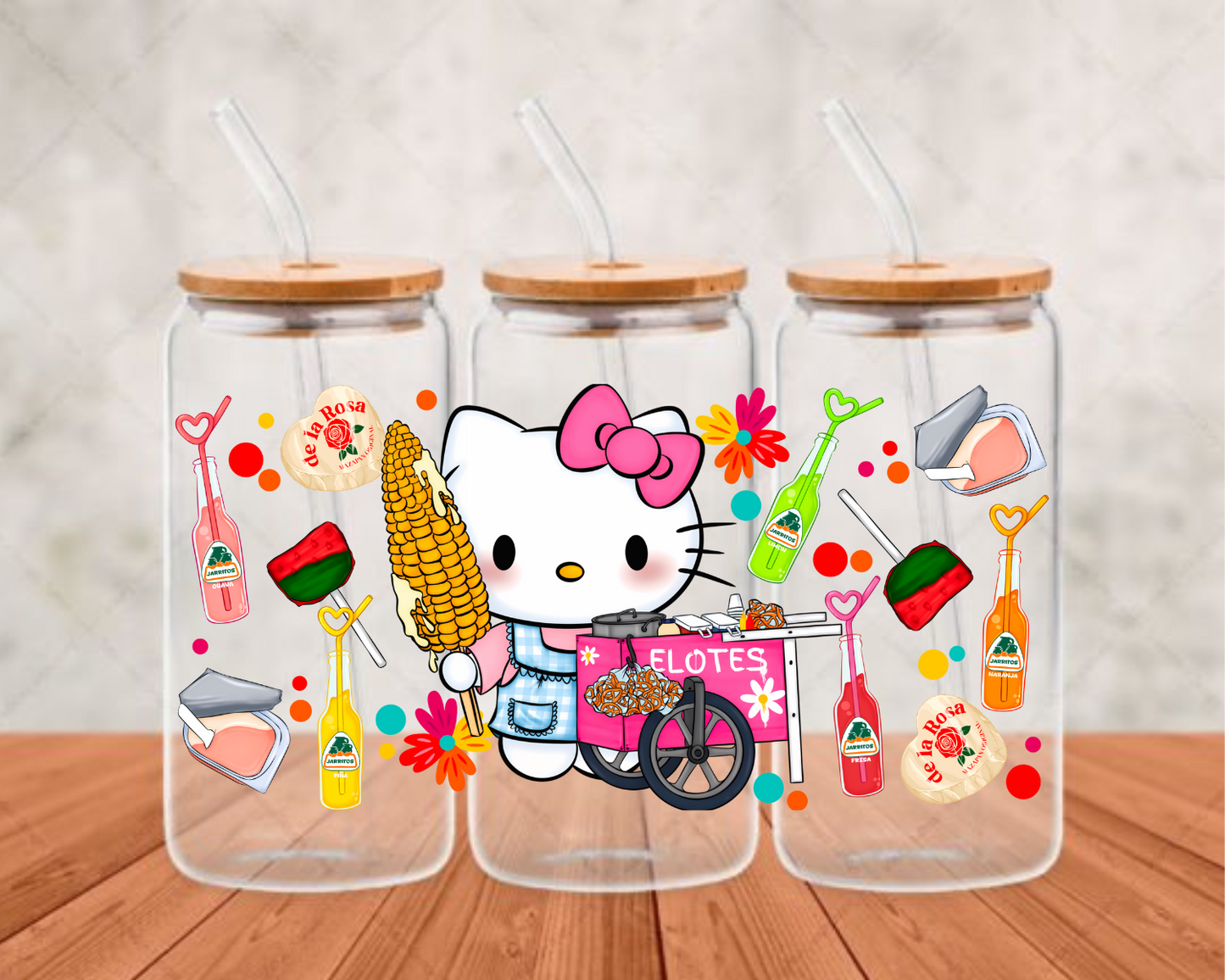 Dona Elotera Hello Kitty UV-DTF adhesive cup wrap