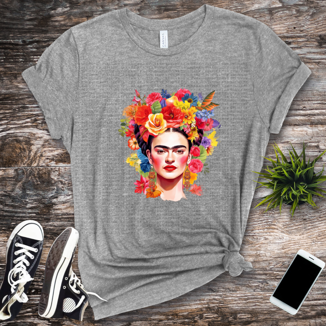 Spice_illustration_of_frida_kahlo_big_flowers_on_hair