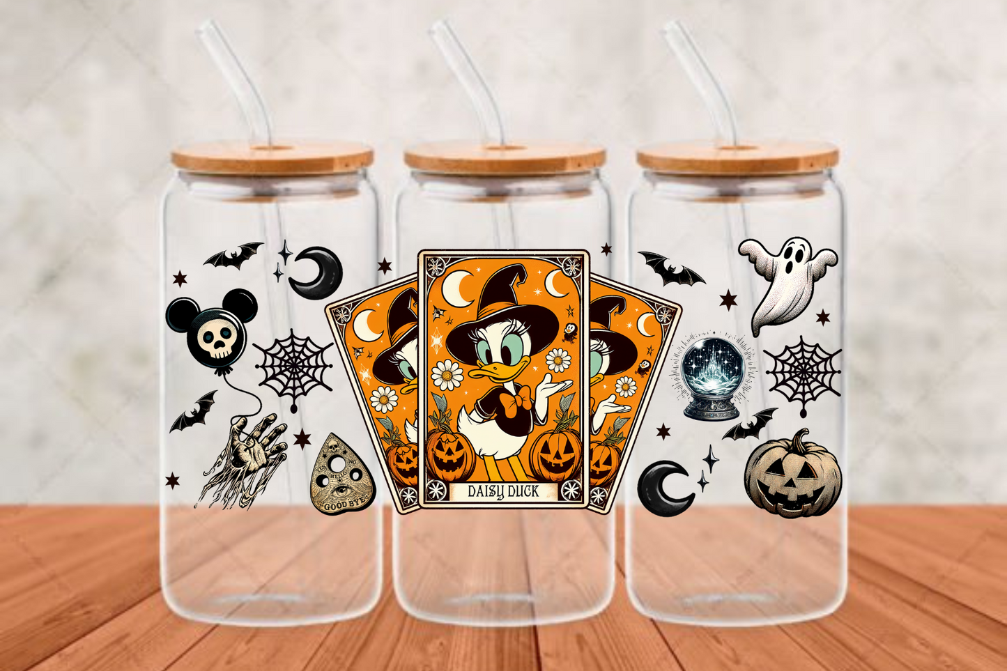 Daisy Duck (1). UV-DTF adhesive cup wrap