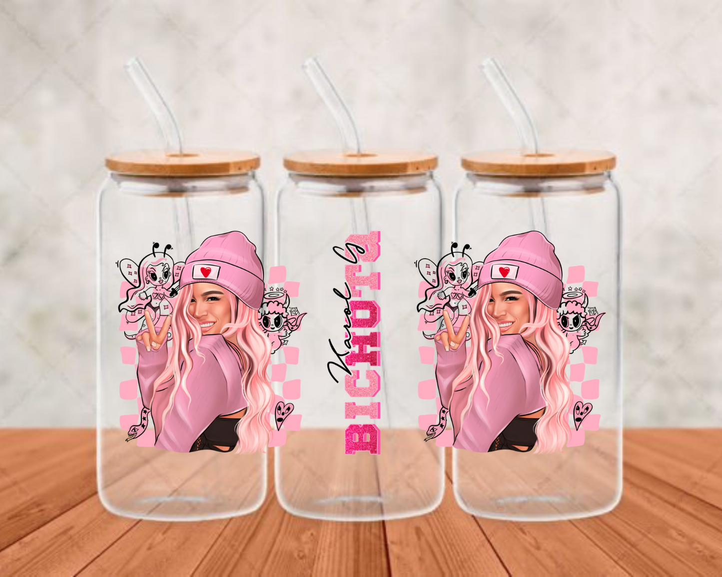 Bichota Karol G UV-DTF (adhesive cup wrap)