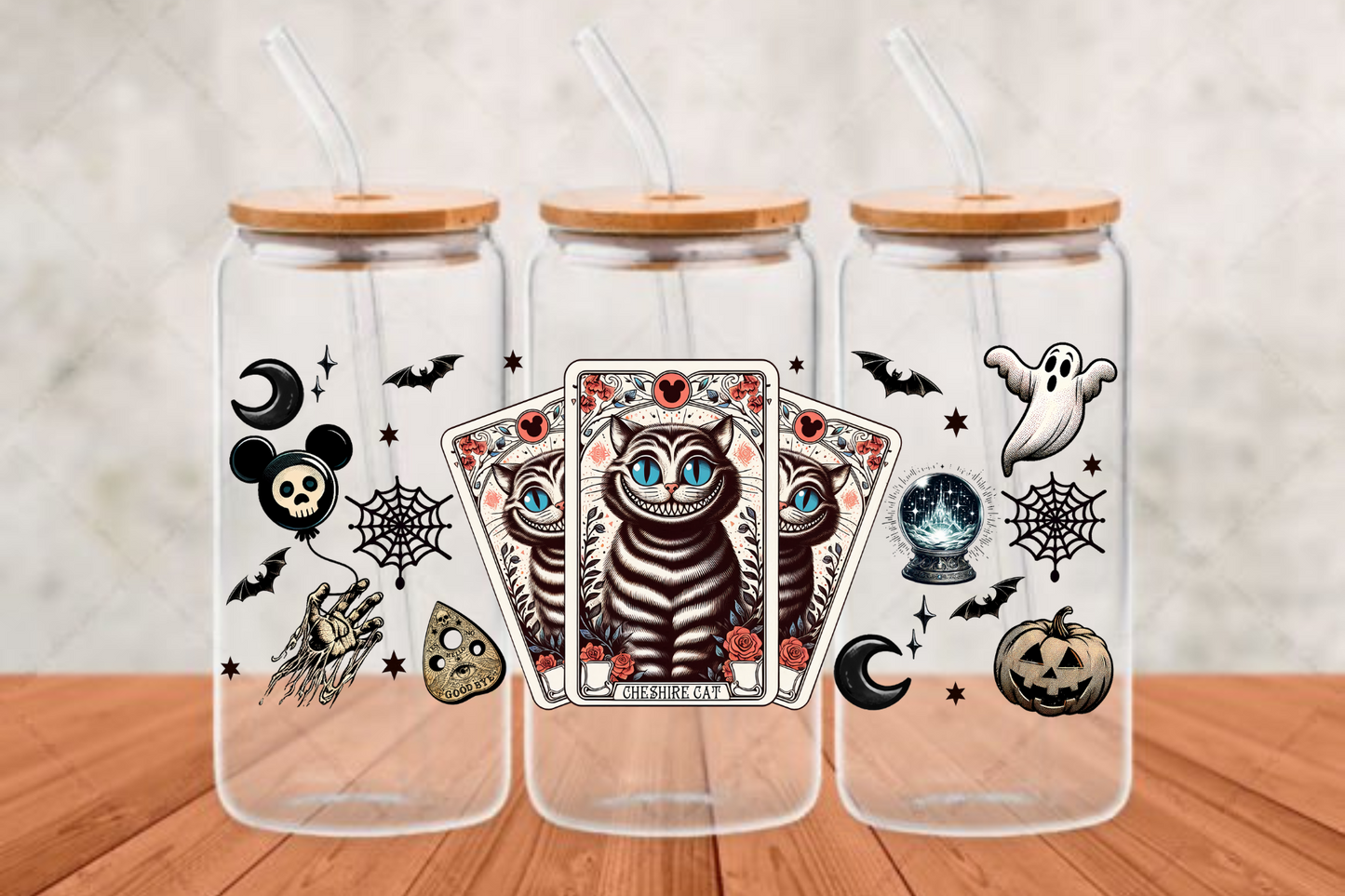 Cheshire Cat 1 UV-DTF adhesive cup wrap