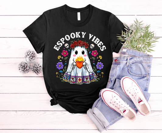 ESPOOKY VIBES WHITE LETTERS