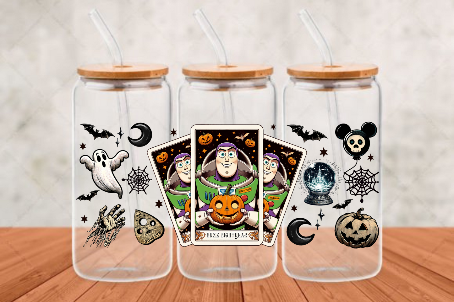 Buzz Lightyear UV-DTF adhesive cup wrap