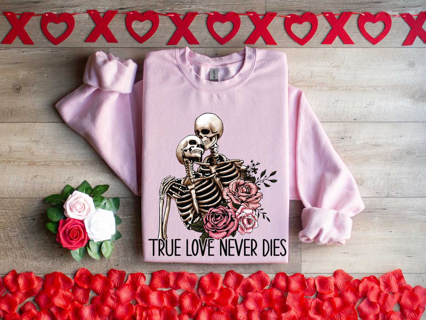 True love never dies with pink roses