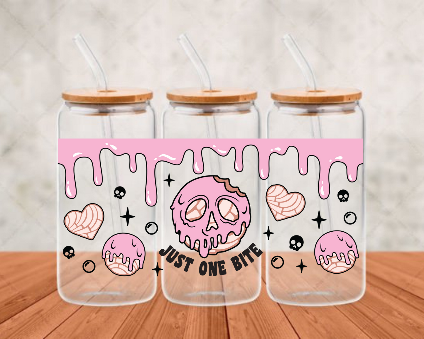 just one bite DTF adhesive cup wrap