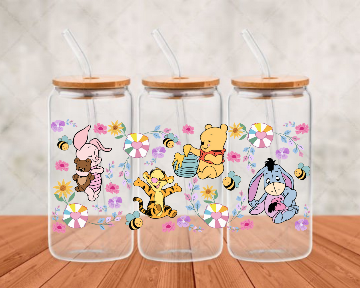 PoohSpring UV-DTF adhesive cup wrap