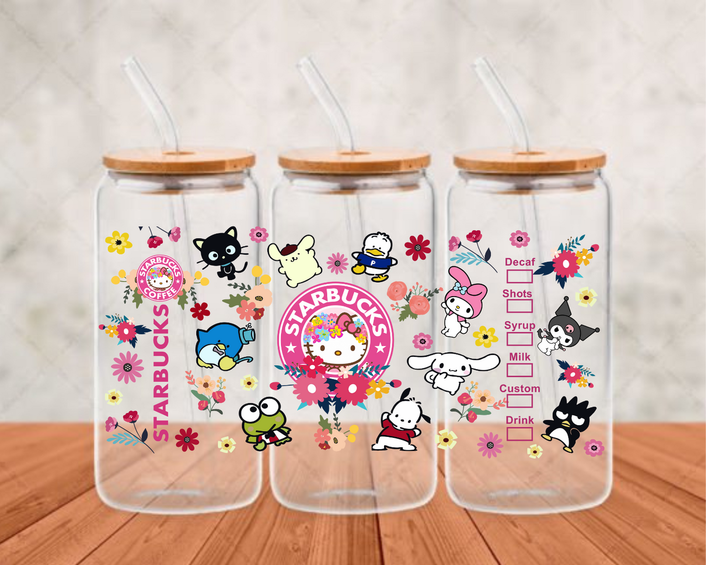 Hello Kitty UV-DTF (adhesive cup wrap)