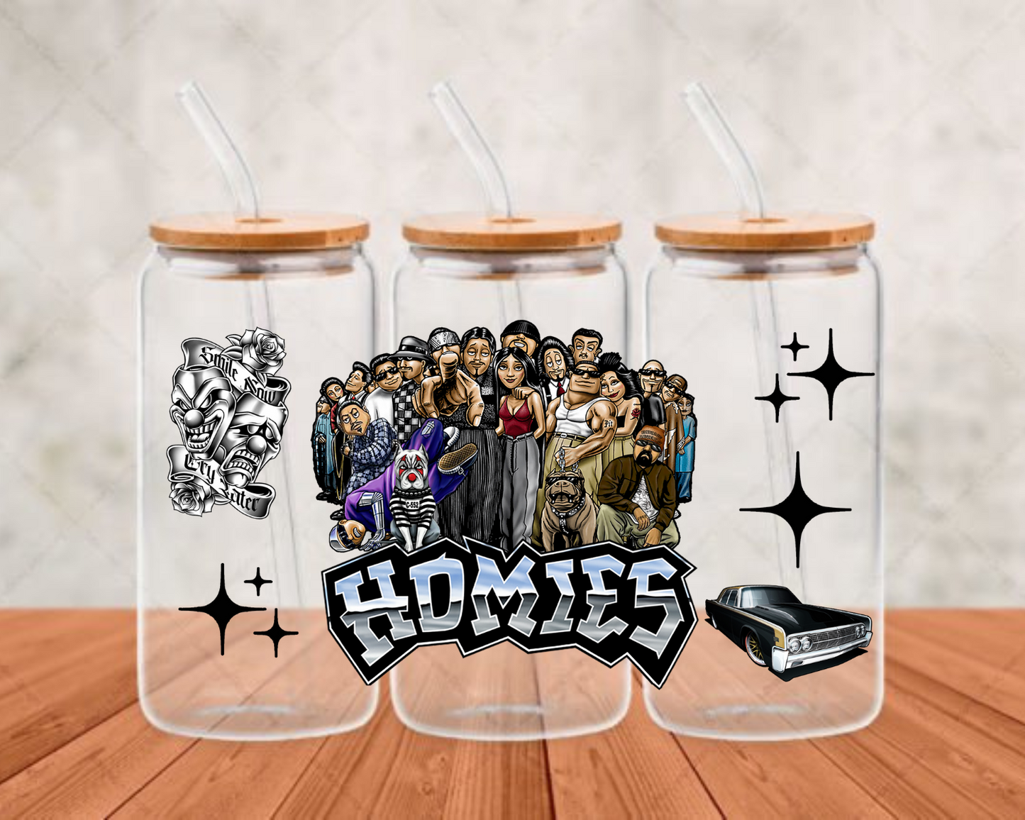 homies UV-DTF adhesive cup wrap