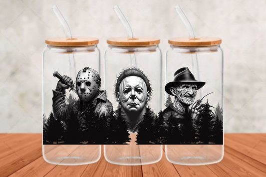 Horror Movies3 (3) UV- DTF Adhesive cup wrap