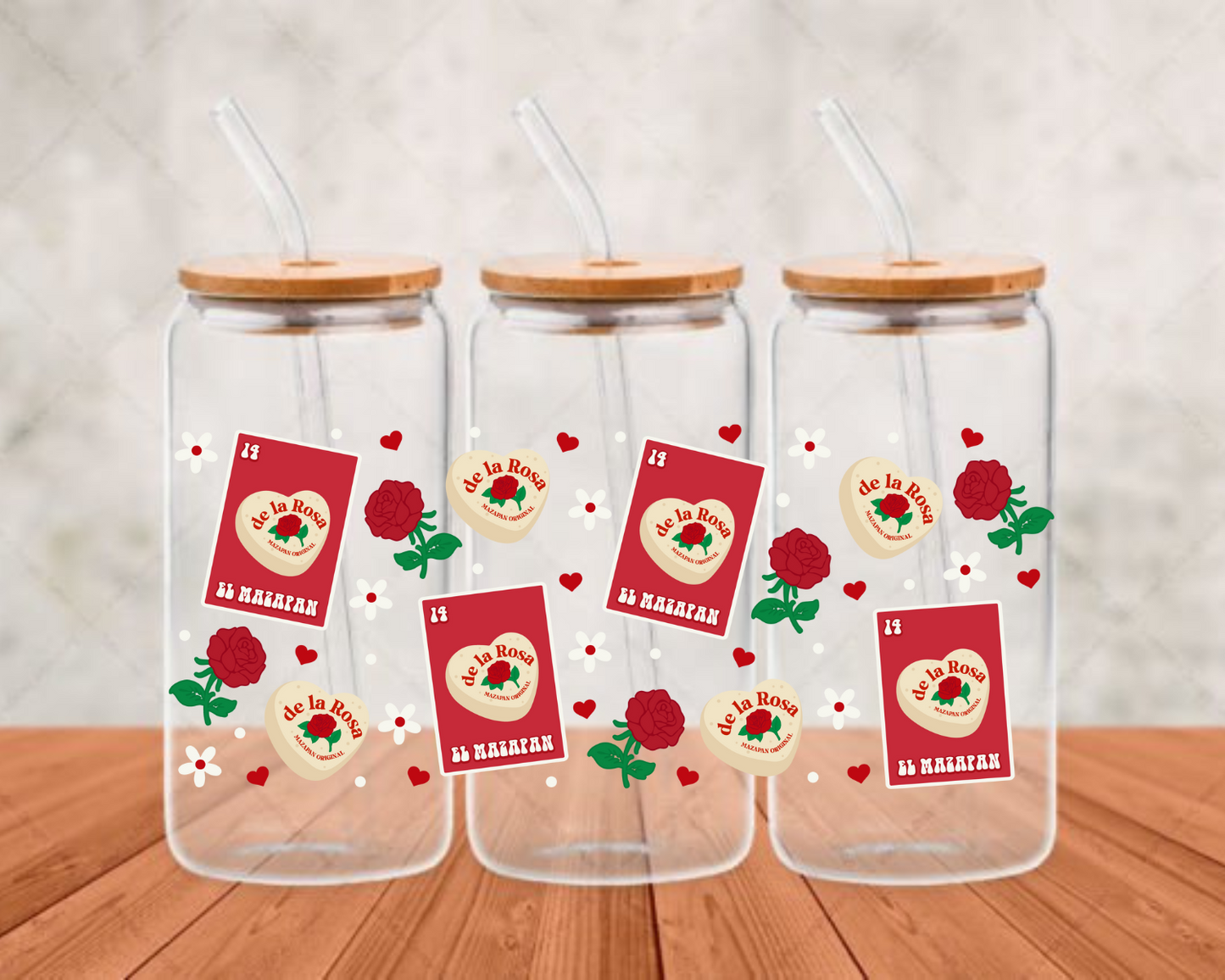 EL MAZAPAN UV-DTF adhesive cup wrap