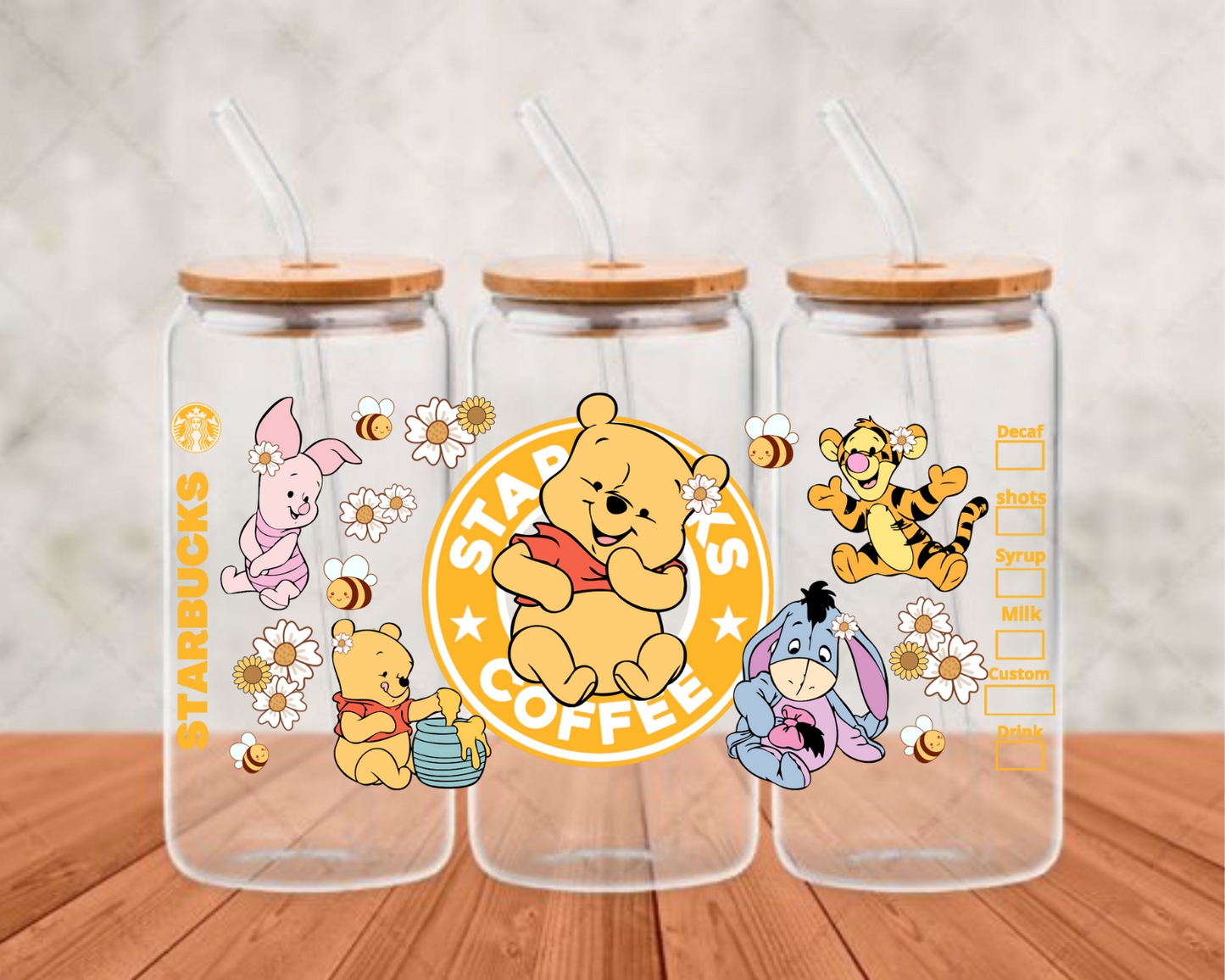 Springpooh3 UV-DTF adhesive cup wrap