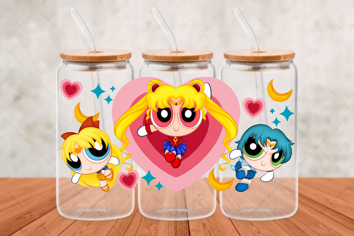 powerpuff girls UV- DTF Adhesive cup wrap