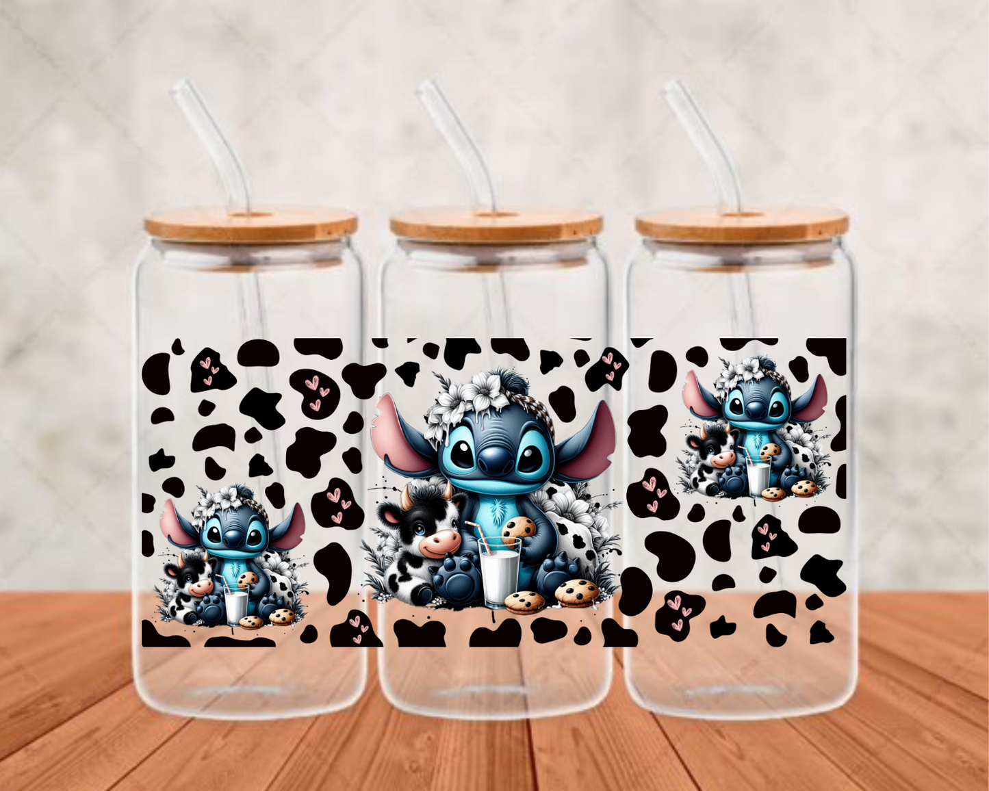 Stitch With Cows UV-DTF (adhesive cup wrap)