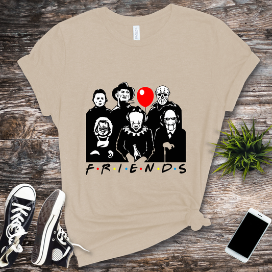 horror friends with bottle