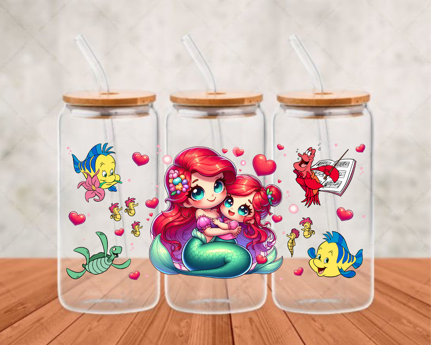 under the sea UV-DTF adhesive cup wrap
