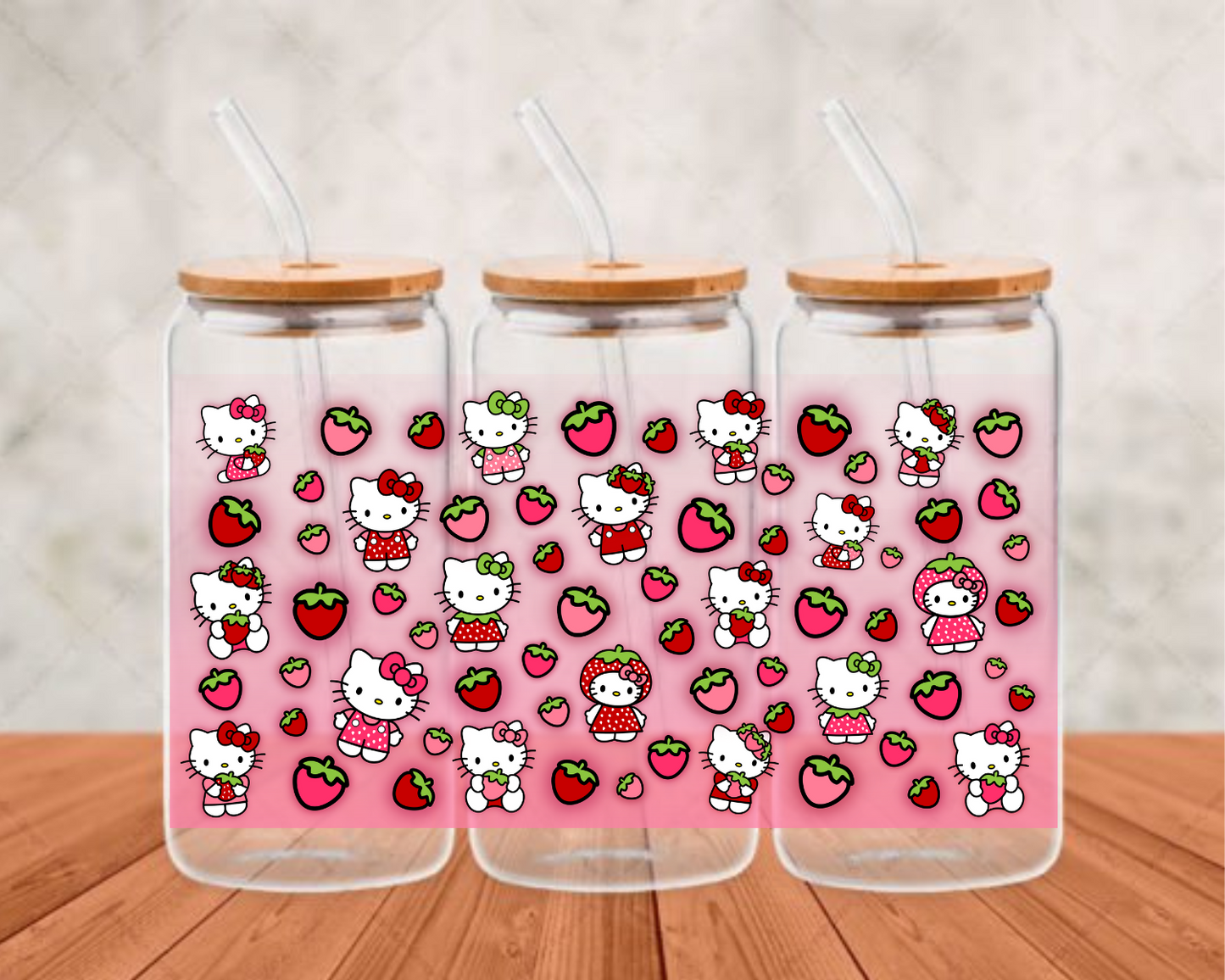StrawberriesHKLibby UV-DTF (adhesive cup wrap)