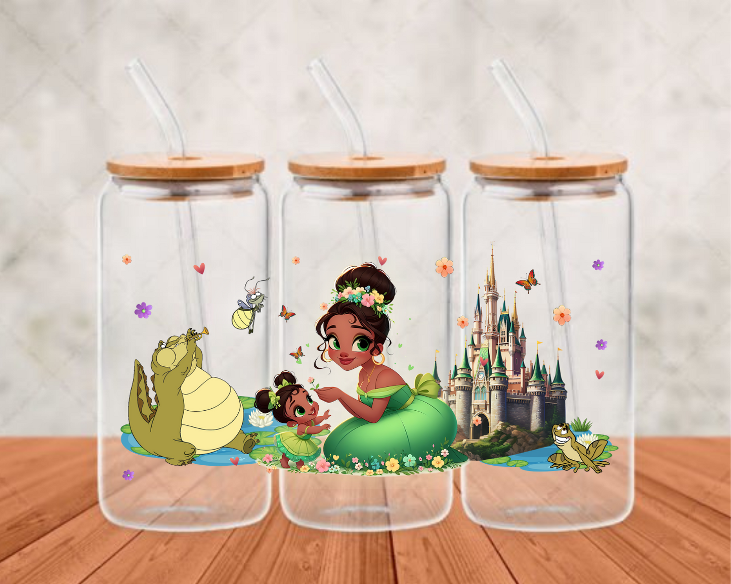 Tiana and daughter UV- DTF Adhesive cup wrap