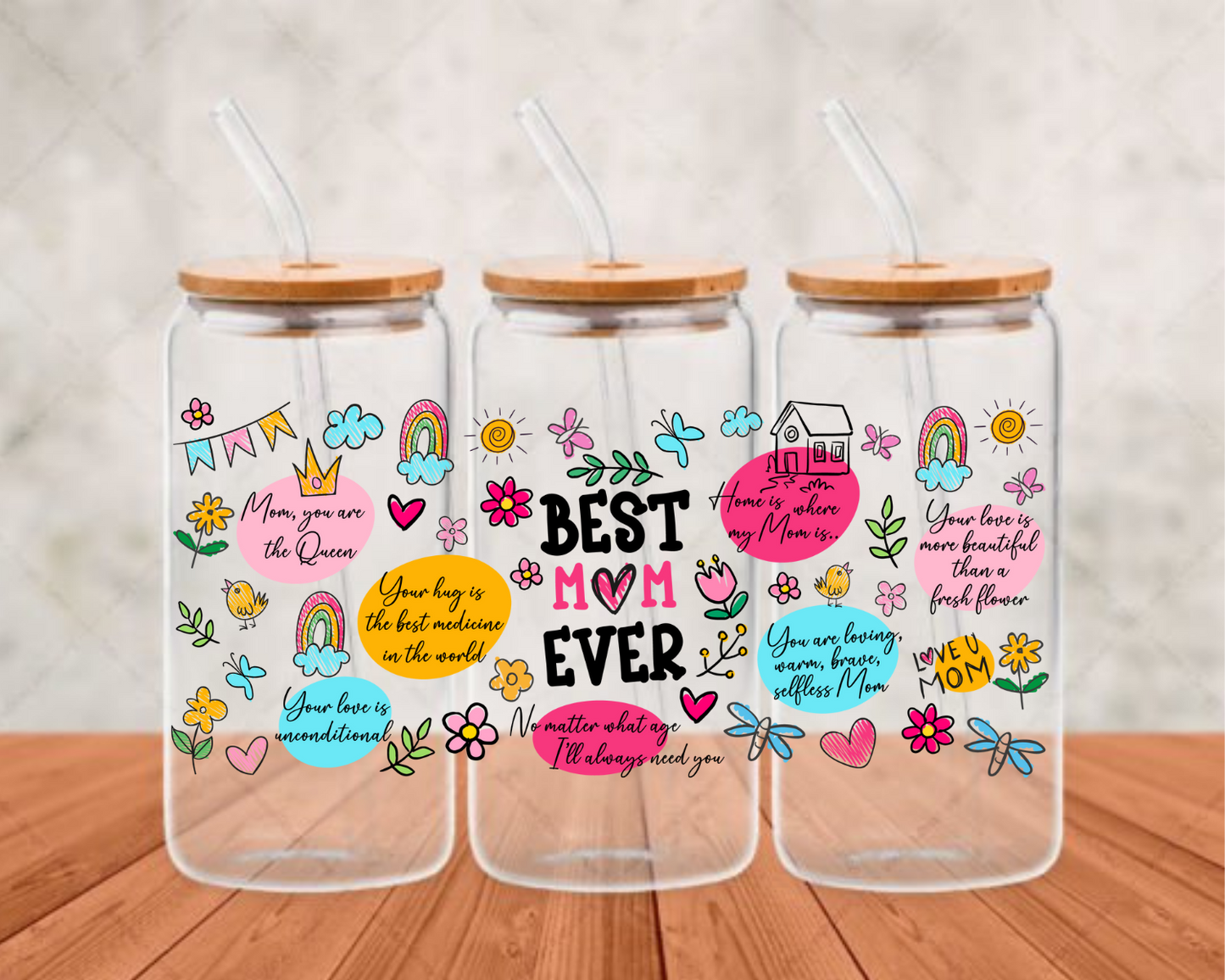 bestrmomever 2 UV- DTF Adhesive cup wrap