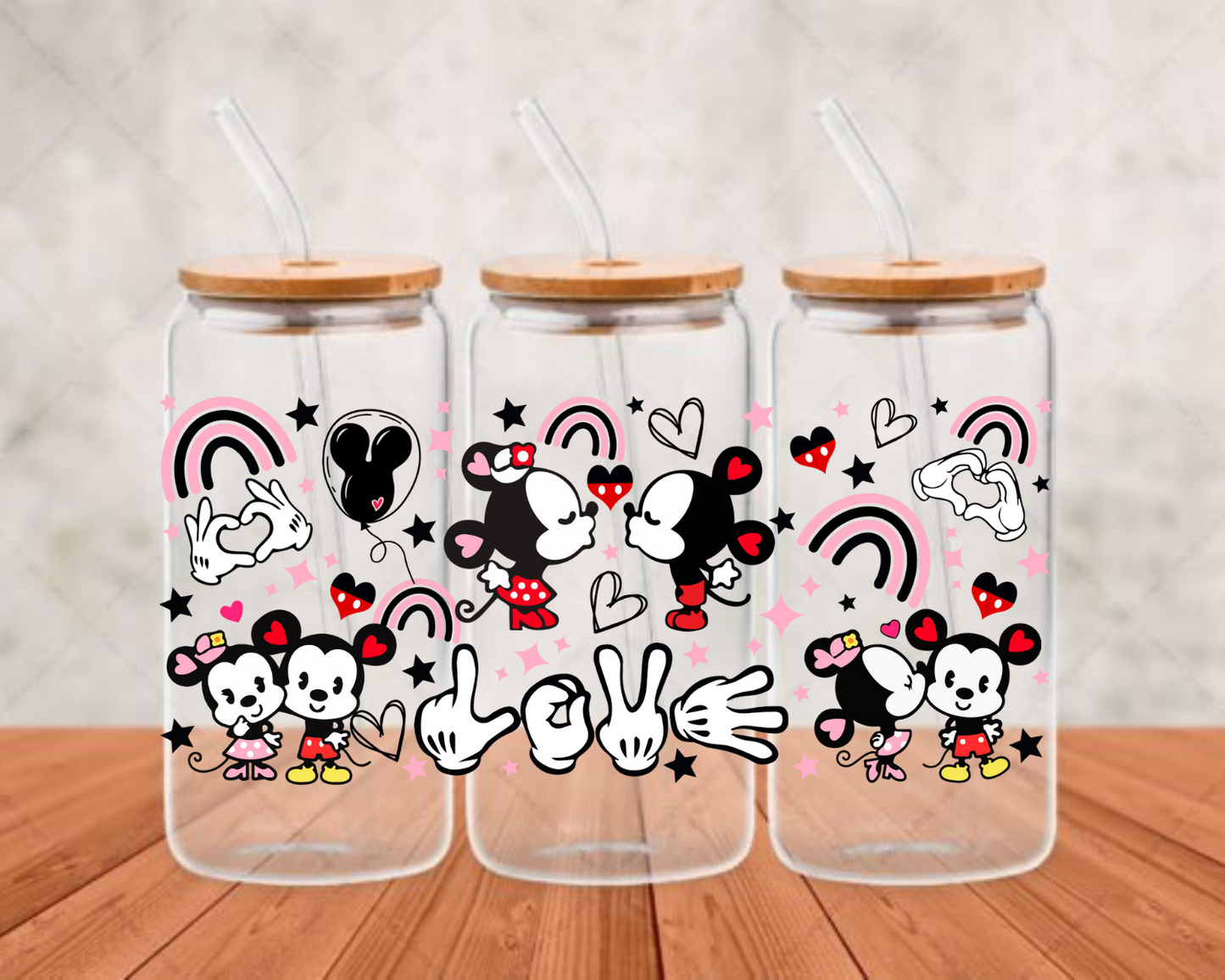 TRUE LOVE old mouse UV-DTF adhesive cup wrap