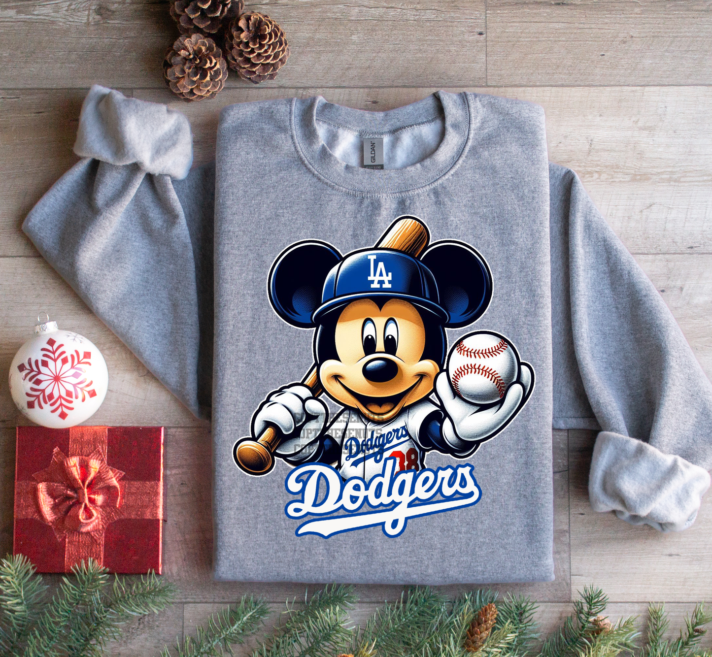 Mickey With Bats - Dodgers