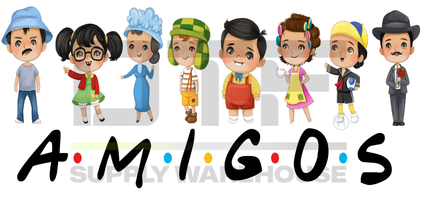 Amigos (Chavo) UV-DTF (adhesive cup wrap)