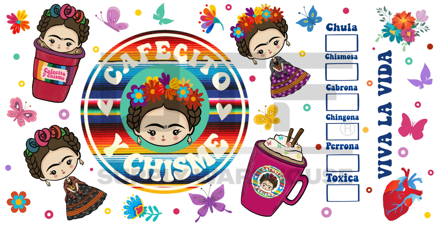 Frida Chisme UV-DTF (adhesive cup wrap)
