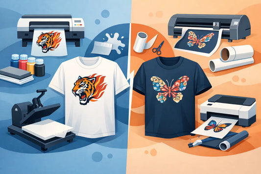 DTF Versus Printable Vinyl for Custom Apparel