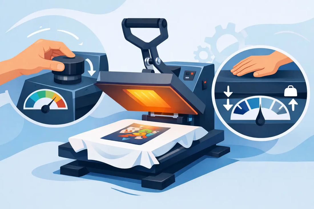 How to Set Heat Press Pressure for DTF Transfers