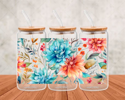 wild flowers  UV-DTF adhesive cup wrap