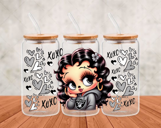 Betty B. - Raiders UV-DTF (adhesive cup wrap)