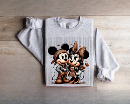 Mickey And Minnie Brown Chicano