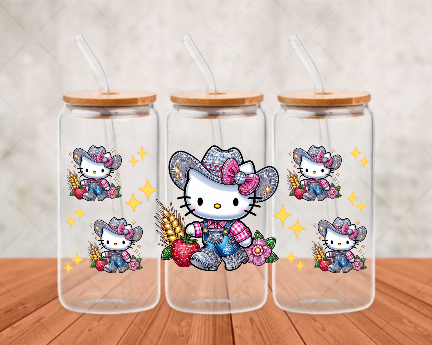 FarmLife hello kitty UV-DTF adhesive cup