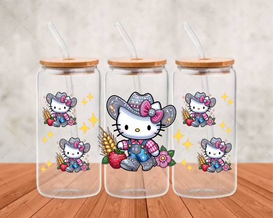 FarmLife hello kitty UV-DTF adhesive cup