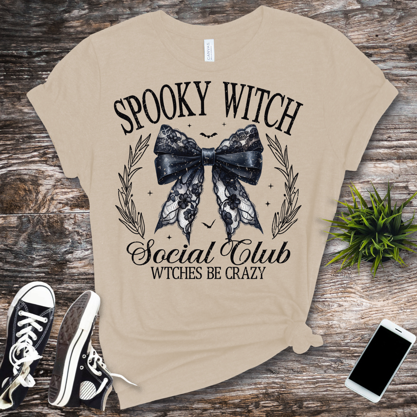 Retro. SpookyWitchSocialClubWitchBeCrazy