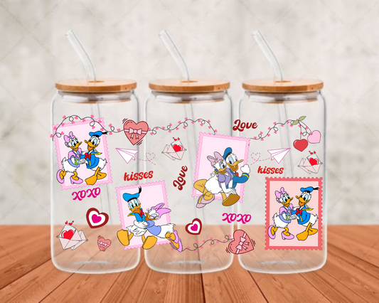 Donald And Daisy Love UV-DTF (adhesive cup wrap)