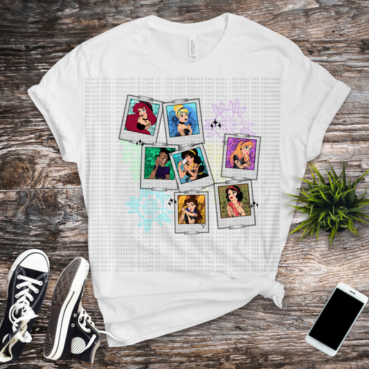 Tattoo princess Polaroid collage