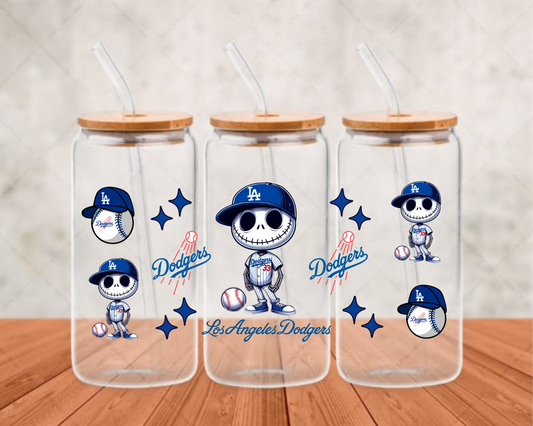 Jack In Dodger Blue  UV-DTF adhesive cup wrap