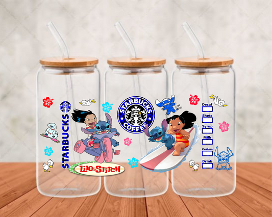 Lilo &Stitch  UV-DTF (adhesive cup wrap)