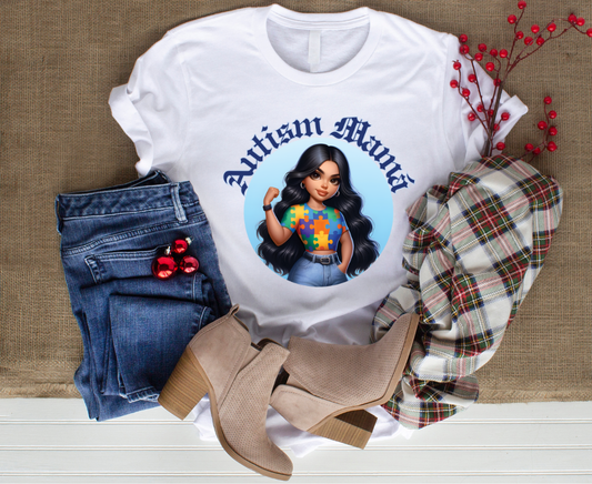 autism mama black hair