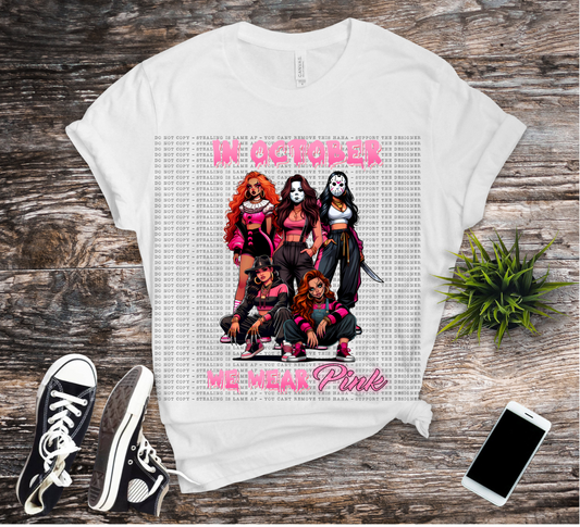 in October we wear pink  horror14